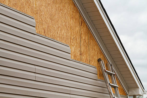 Professional Siding technician working in Columbia, KY
